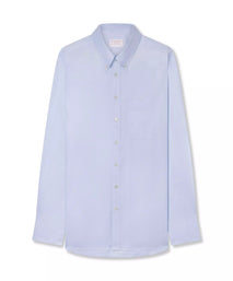 Pale Blue Classic Fit Smart Casual Button Down Weekend Oxford Shirt