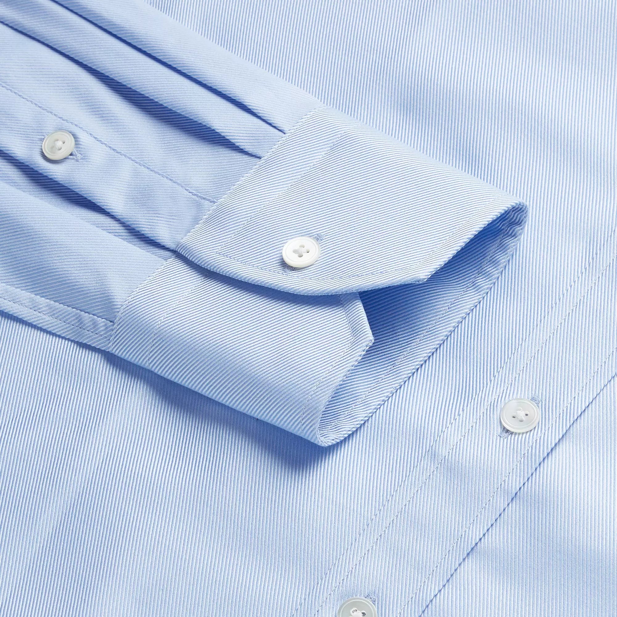 Pale Blue Tailored Fit Royal Twill Formal Shirt