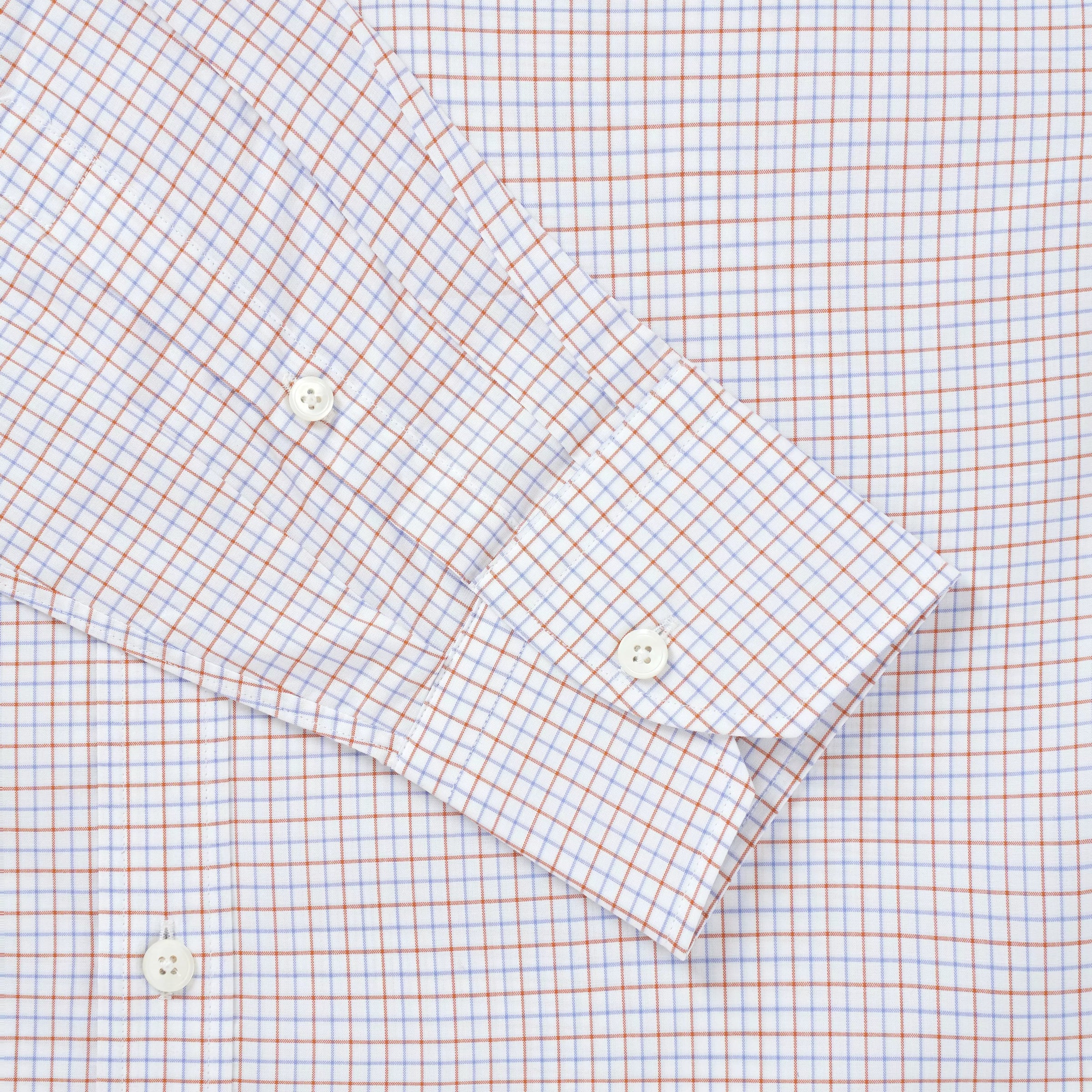 White & Multi Slim Fit Tattersall Check Formal Shirt