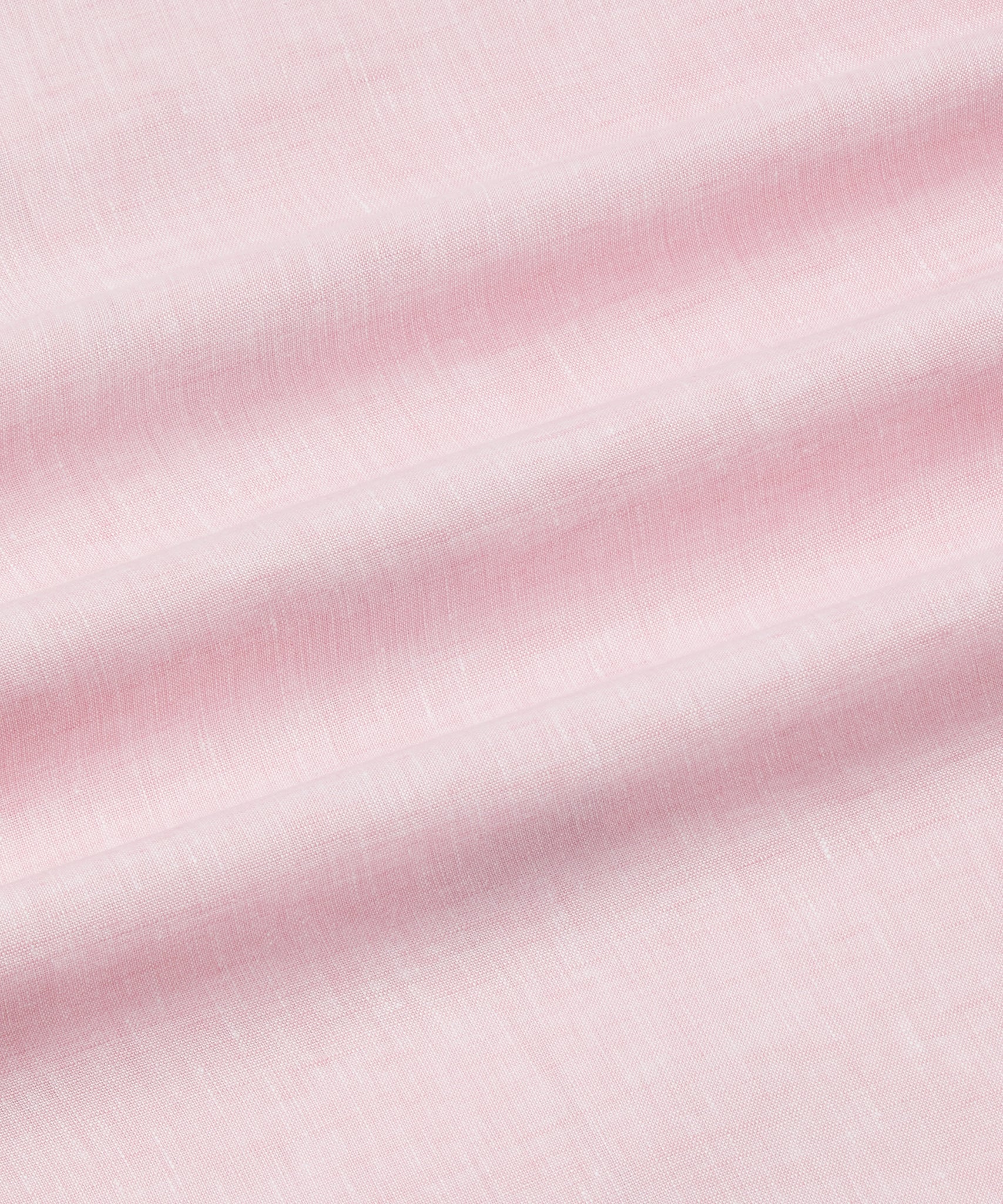 Pale Pink Classic Fit Essential Linen Button Down Smart Casual Shirt