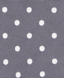 Grey & White Polka Dot Silk Woven Tie
